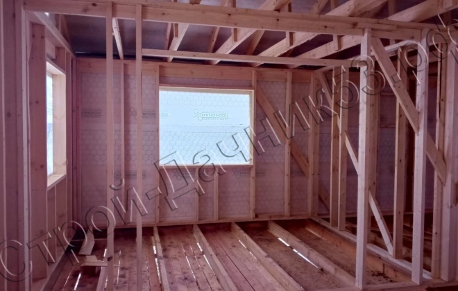 4 Каркасно-щитовой дом 12х9, 108 М², Новгородская область, Савинское сельское поселение, деревня Зарелье. (7)